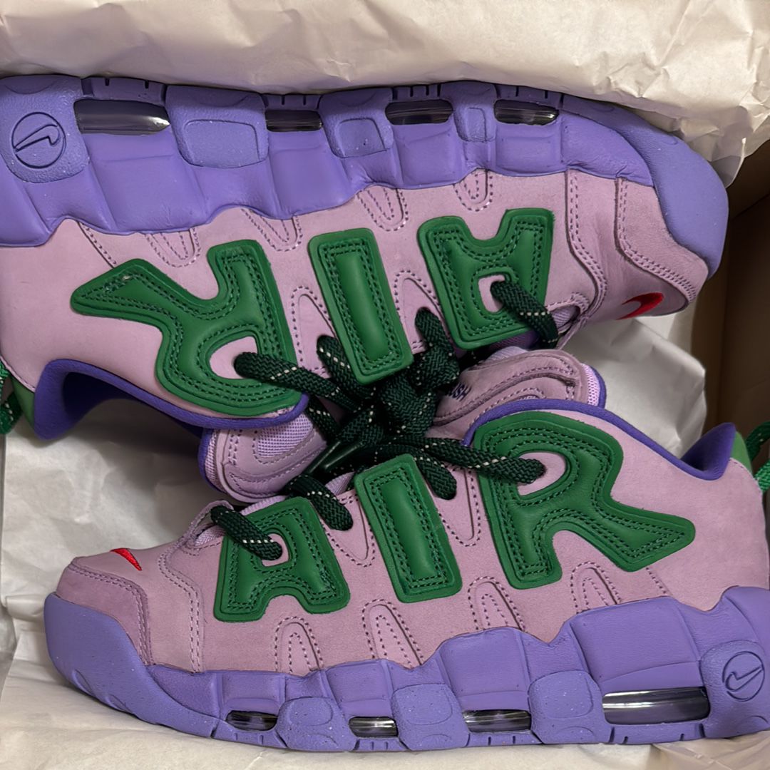 AMBUSH × Nike Air More Uptempo Low "Lilac and Apple Green"
