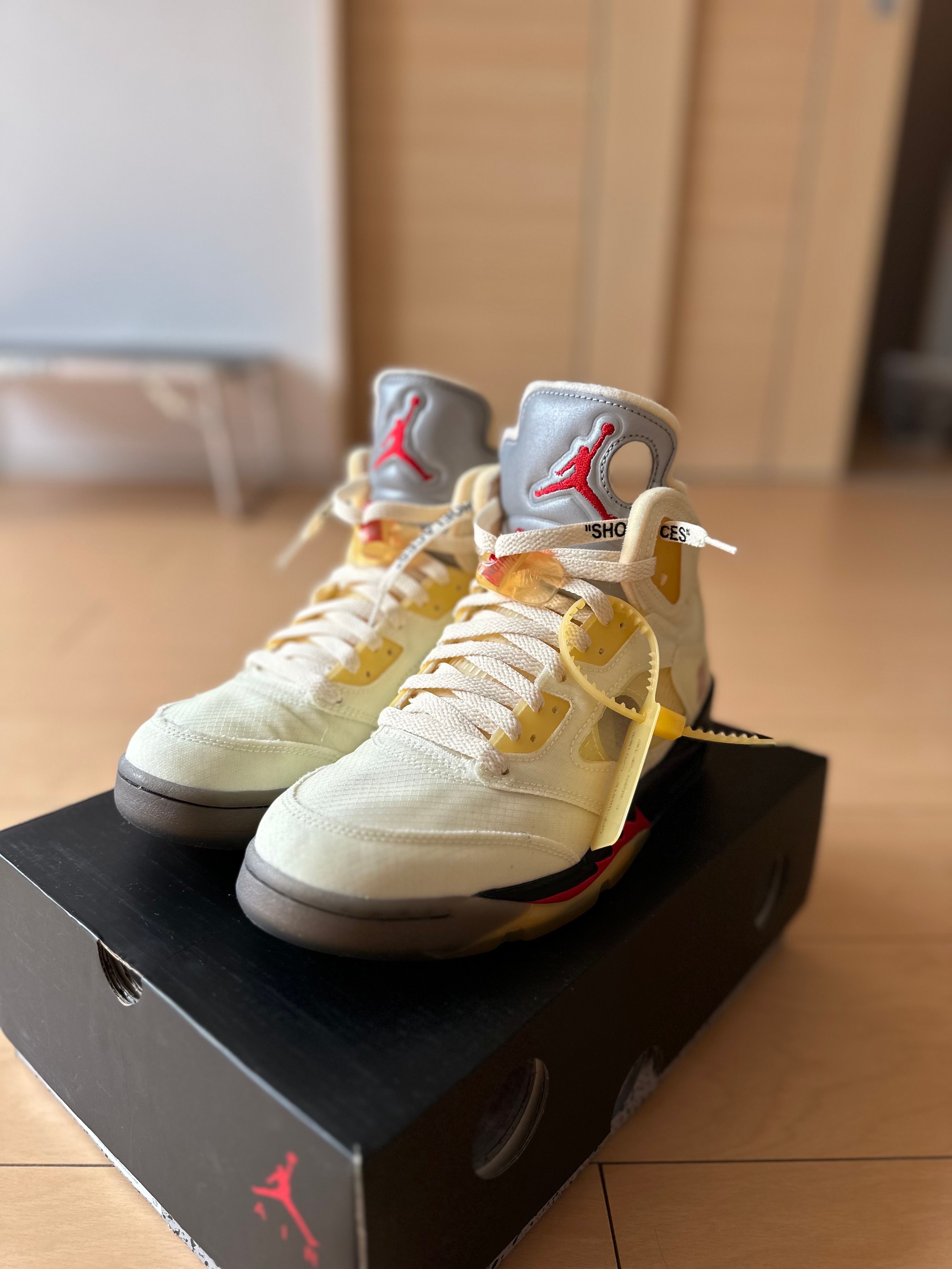 Off-White × Nike Air Jordan 5 "Sail"