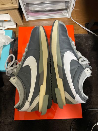 sacai × Nike Zoom Cortez "Iron Grey"