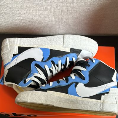 sacai × NIKE BLAZER MID "BLACK / BLUE"