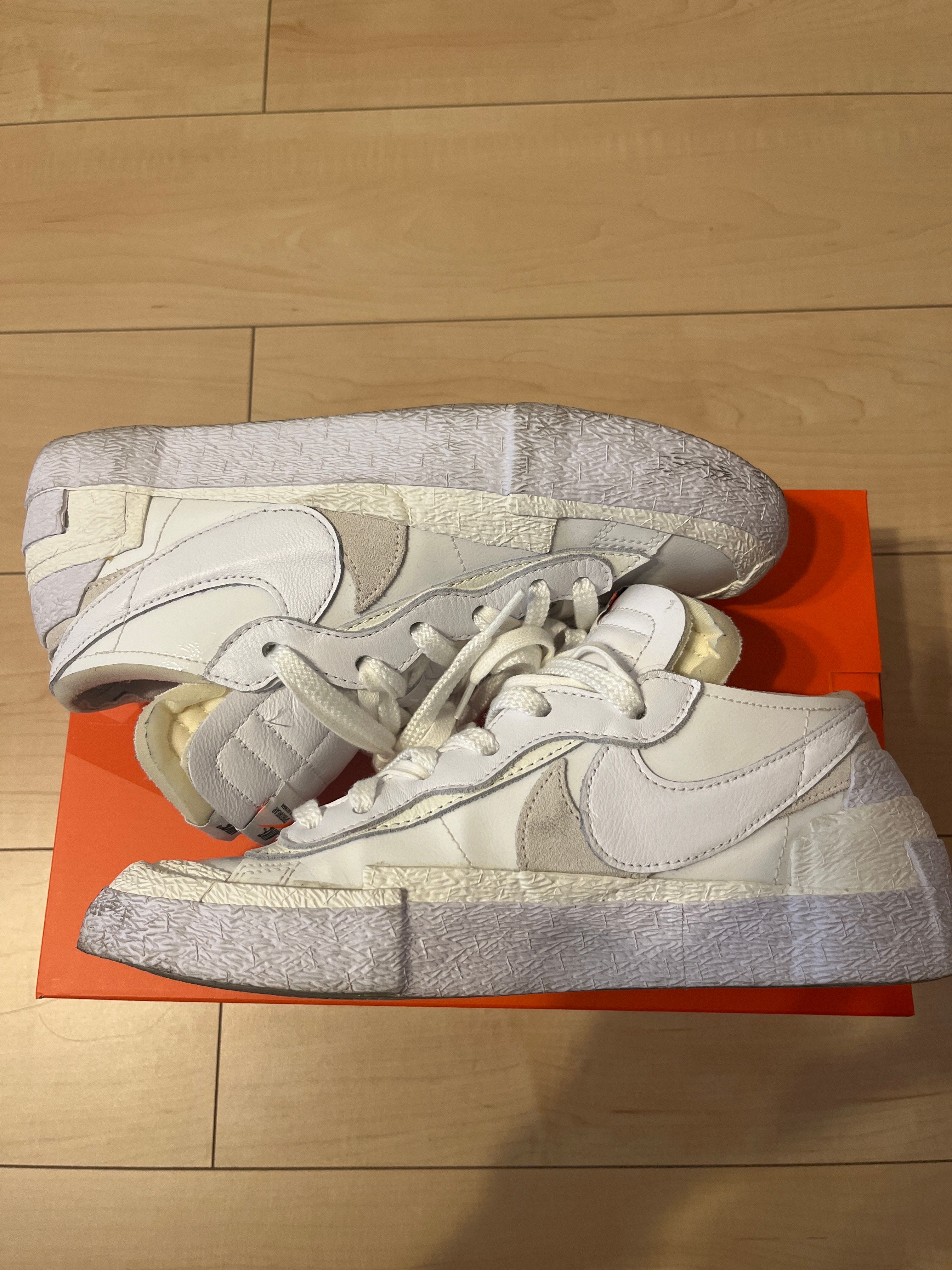 sacai × Nike Blazer Low "White Patent Leather"