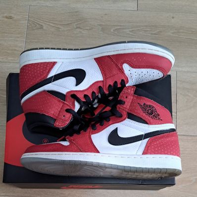 Spiderman × Nike Air Jordan 1 Origin Story "Gym Red/White/Photo Blue/Black"