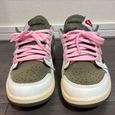 Travis Scott × Nike PS Jordan 1 Low OG SP "Reverse Olive"