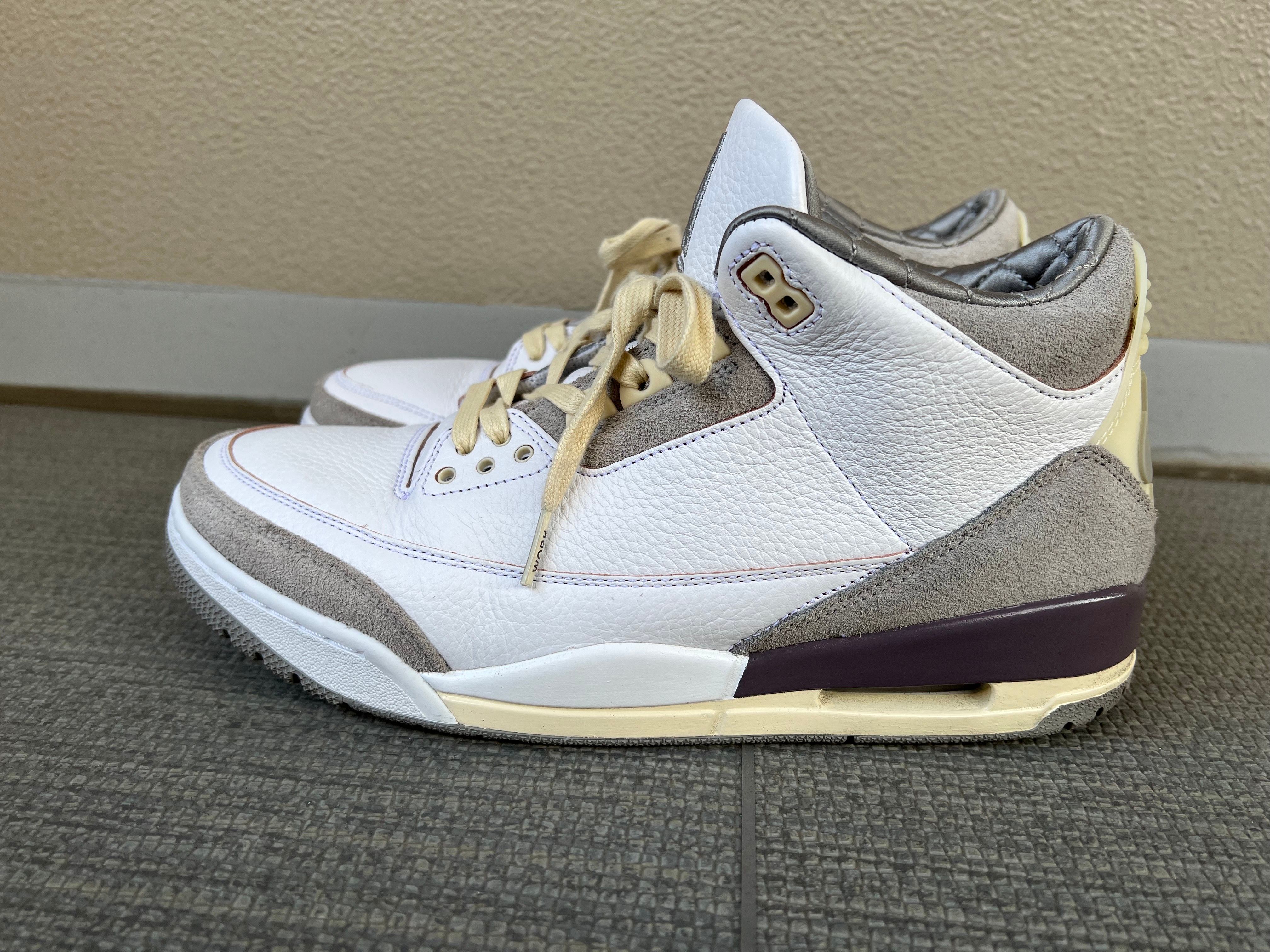 A Ma Maniere × Nike Women's Air Jordan 3 Retro SP "White/Medium Grey Violet Ore"