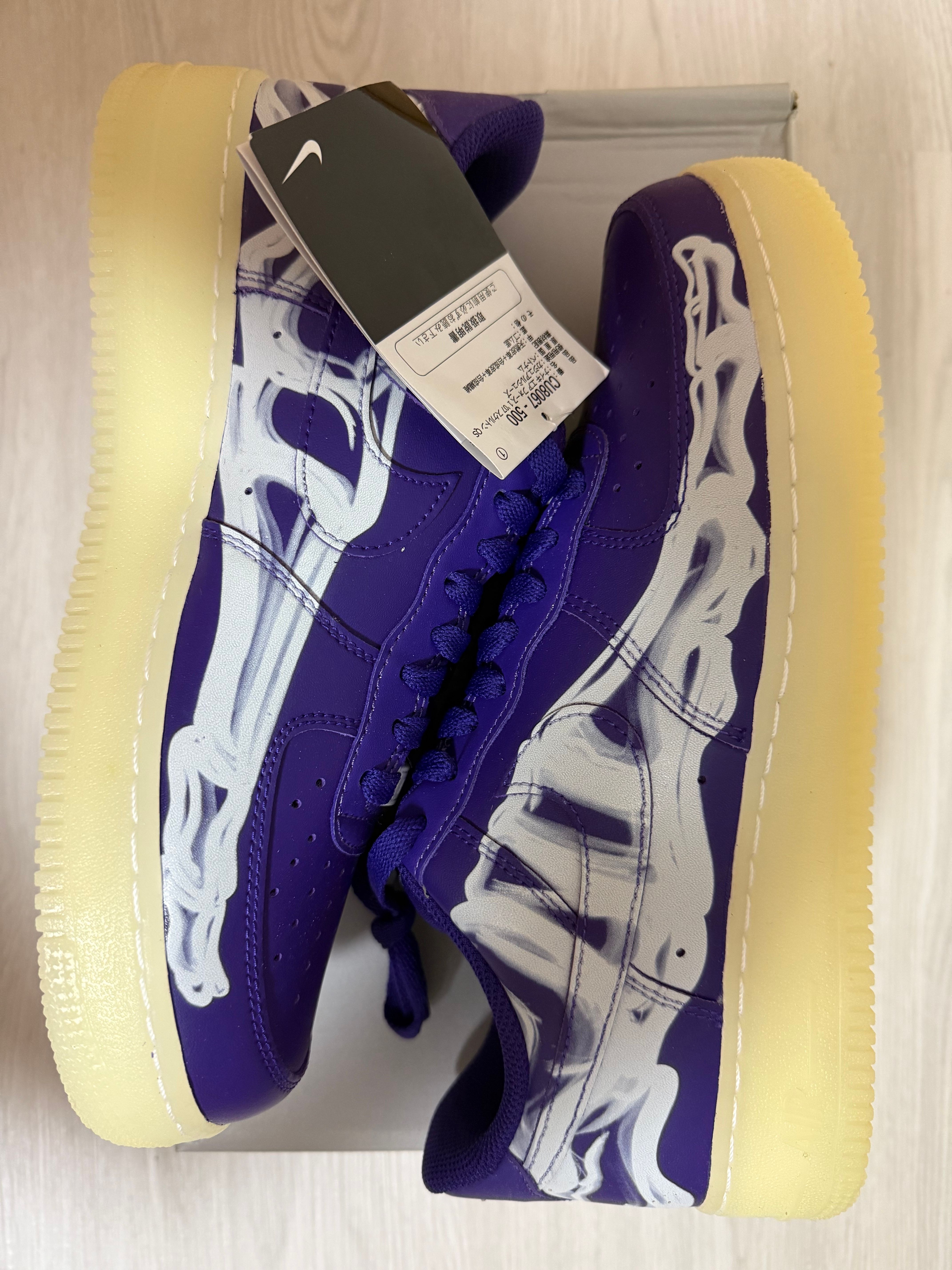 Nike Air Force 1 "Purple Skeleton"