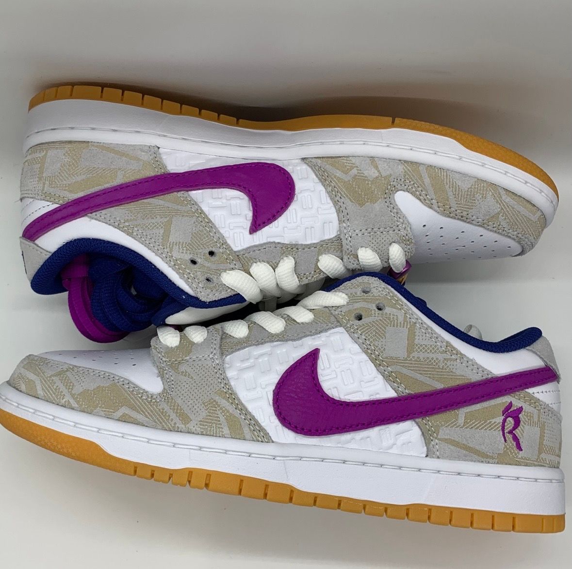 Rayssa Leal × Nike SB Dunk Low PRM "Pure Platinum and Vivid Purple"