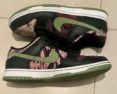 NIKE DUNK LOW SE "BLACK MULTI CAMO"