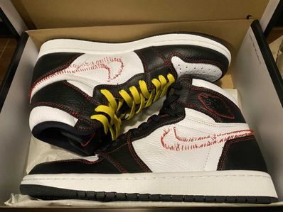 Nike Air Jordan 1 High OG Defiant "Black/Yellow/Gym Red"
