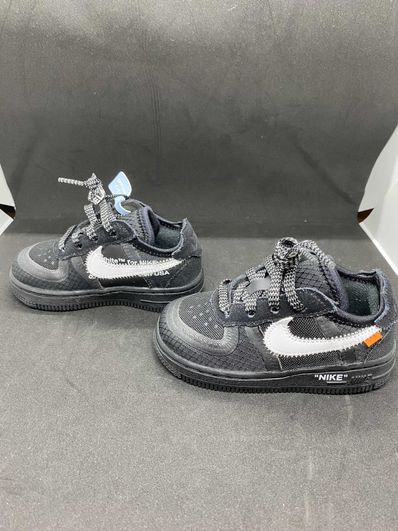 Off-White × Nike TD Air Force 1 Low "Black/White"