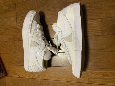 sacai × Nike Blazer Low "White Patent Leather"