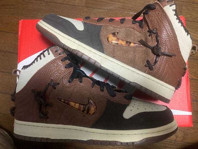 Bodega × Nike Dunk High "Legend Fauna Brown"