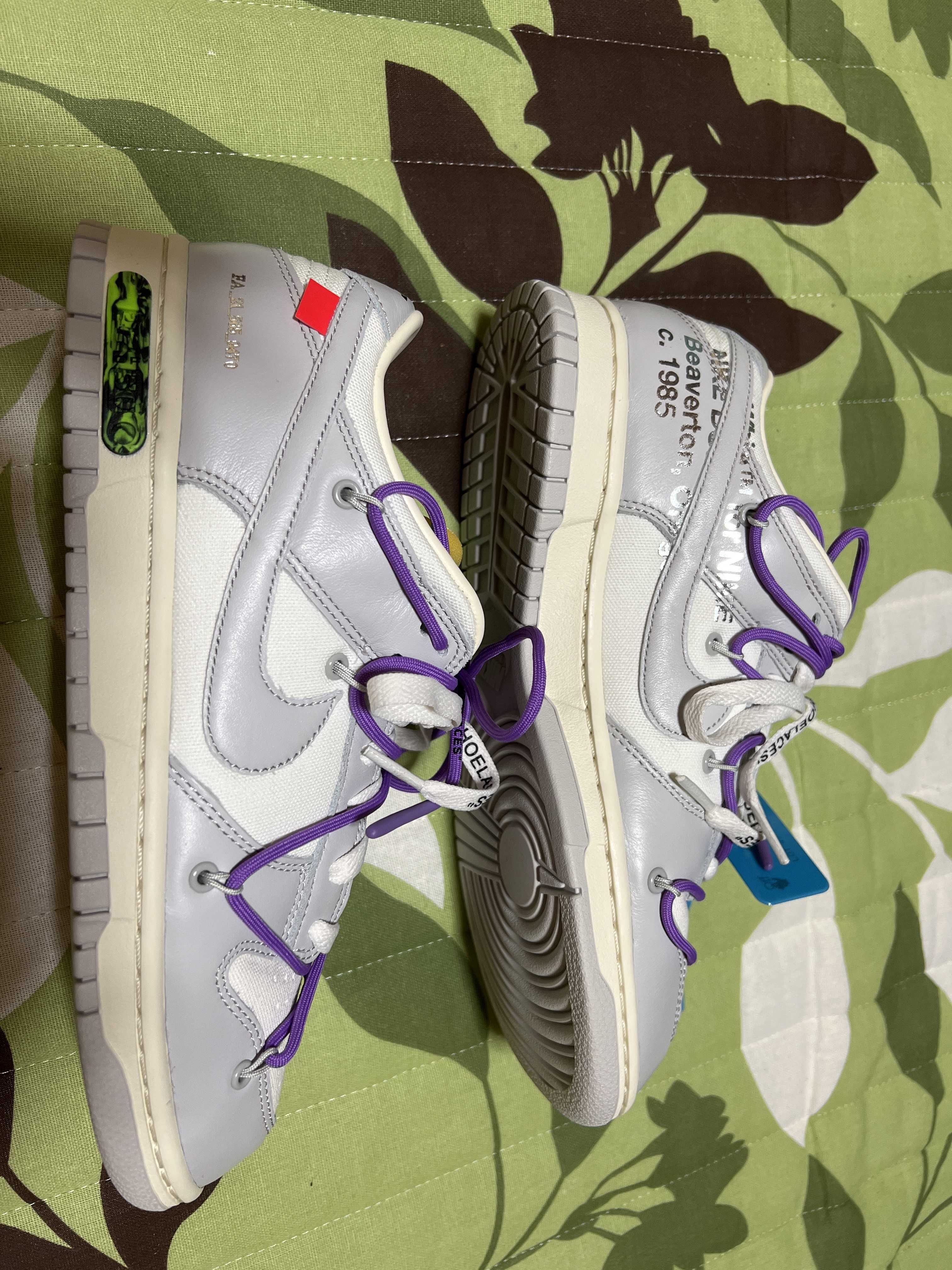 Off-White × Nike Dunk Low "Sail/Neutral Gray"