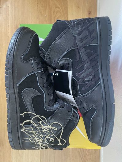 Faust × Nike SB Dunk High "Black and Metallic Gold"