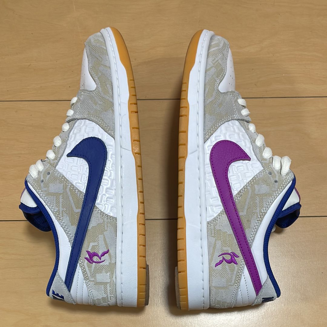 Rayssa Leal × Nike SB Dunk Low PRM "Pure Platinum and Vivid Purple"