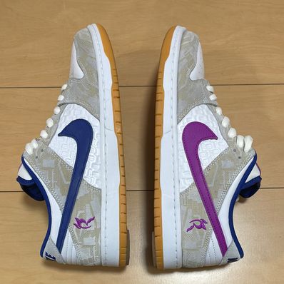 Rayssa Leal × Nike SB Dunk Low PRM "Pure Platinum and Vivid Purple"