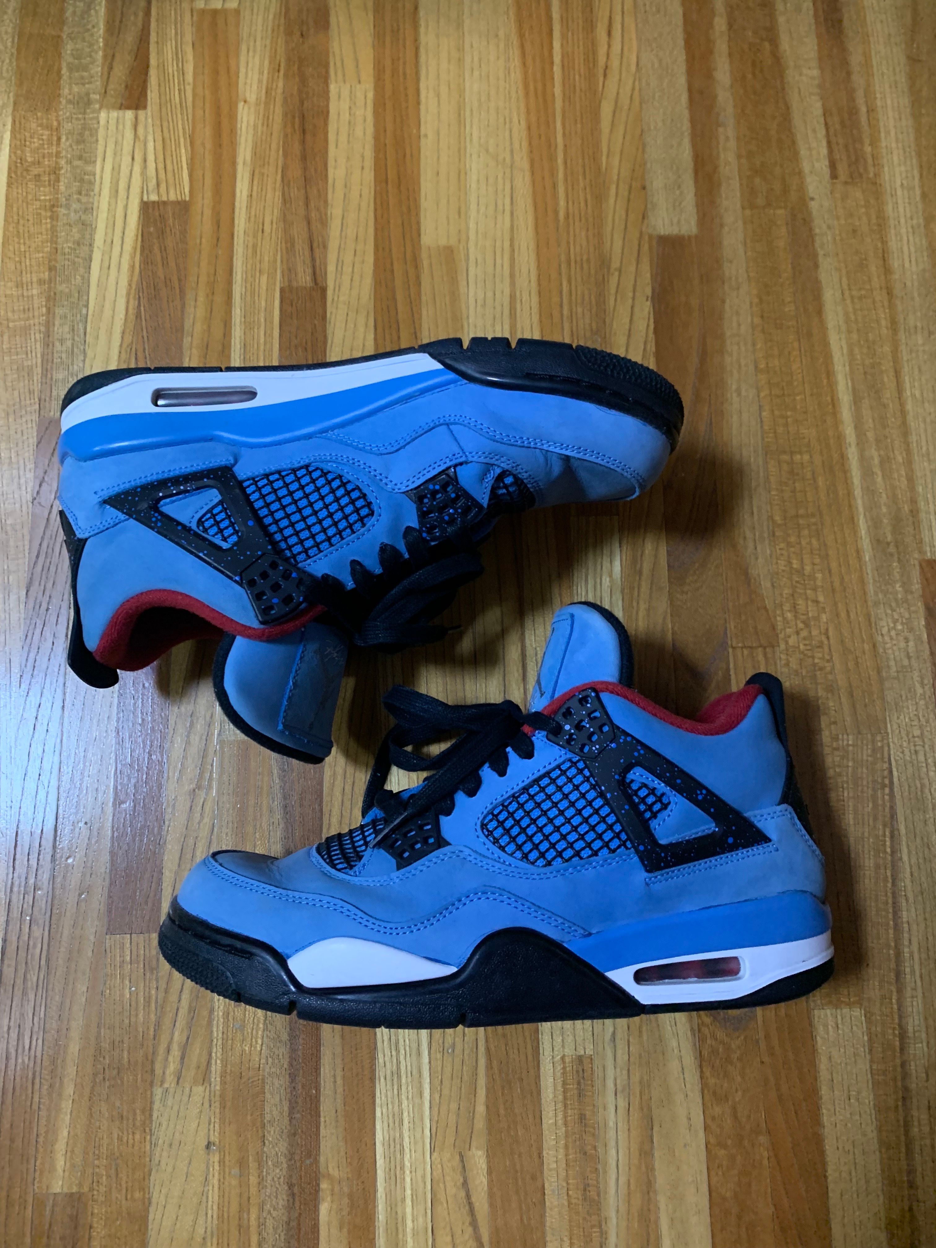 Travis Scott × Nike Air Jordan 4 Retro Cactus Jack "University Blue"