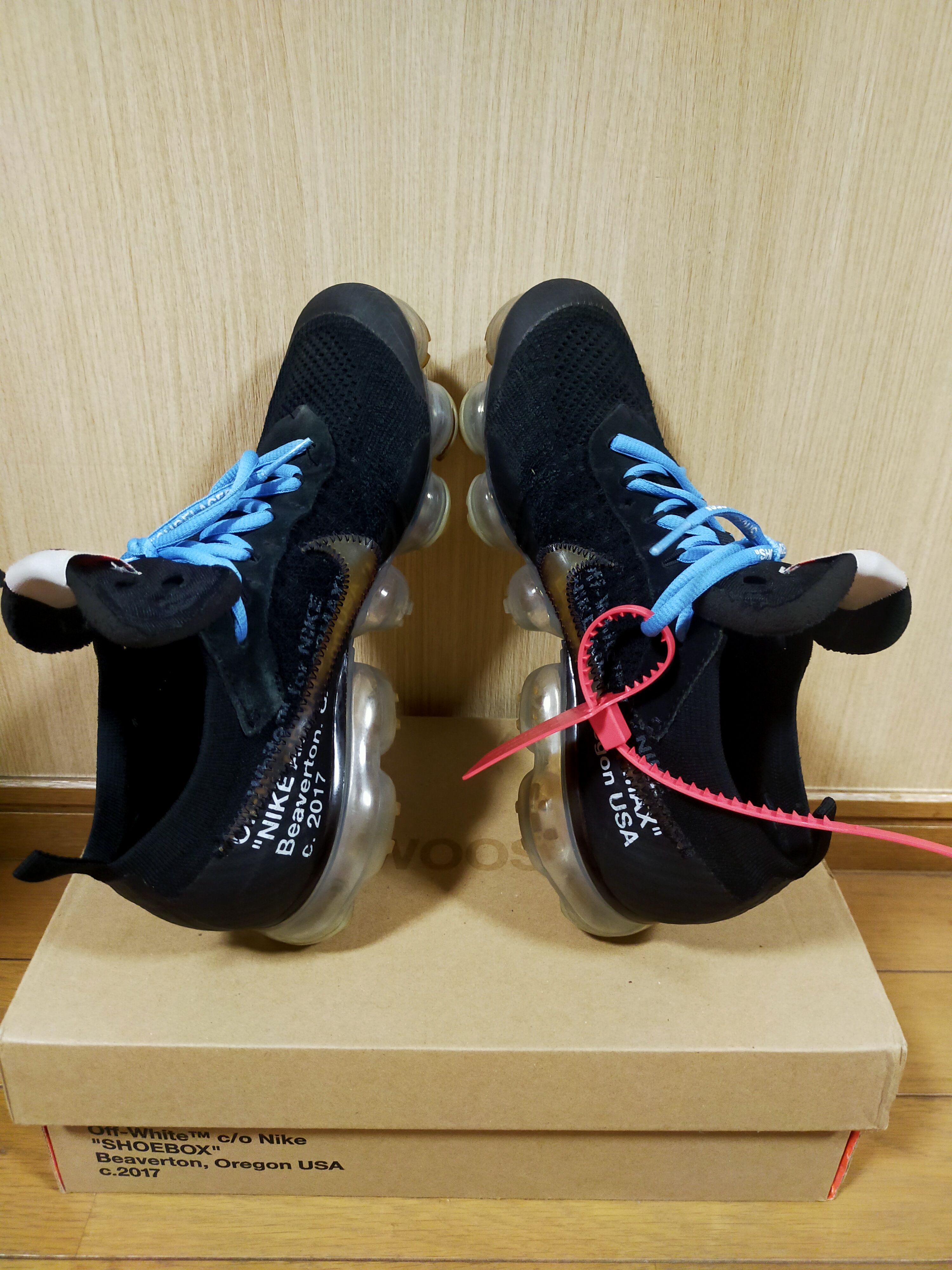 Off-White × Nike Air Vapormax "Black/Total Orange/Clear"