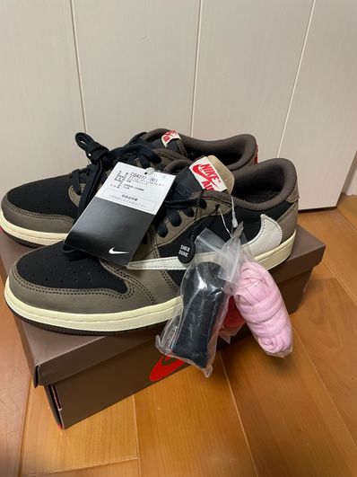 Travis Scott × Nike Air Jordan 1 Low OG SP-T "Black/Dark Mocha"