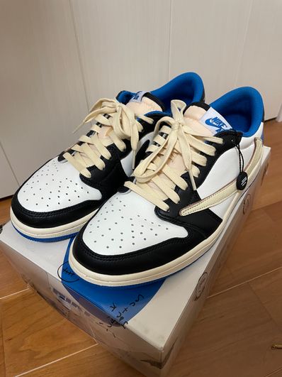 Travis Scott × fragment design × Nike Air Jordan 1 Low OG SP "Military Blue"