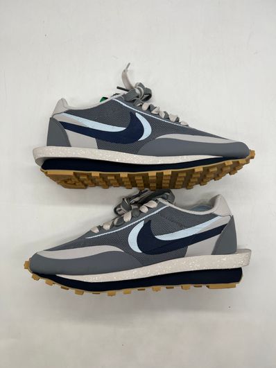 CLOT × Sacai × Nike LD Waffle "Grey Obsidian/Cool Grey"