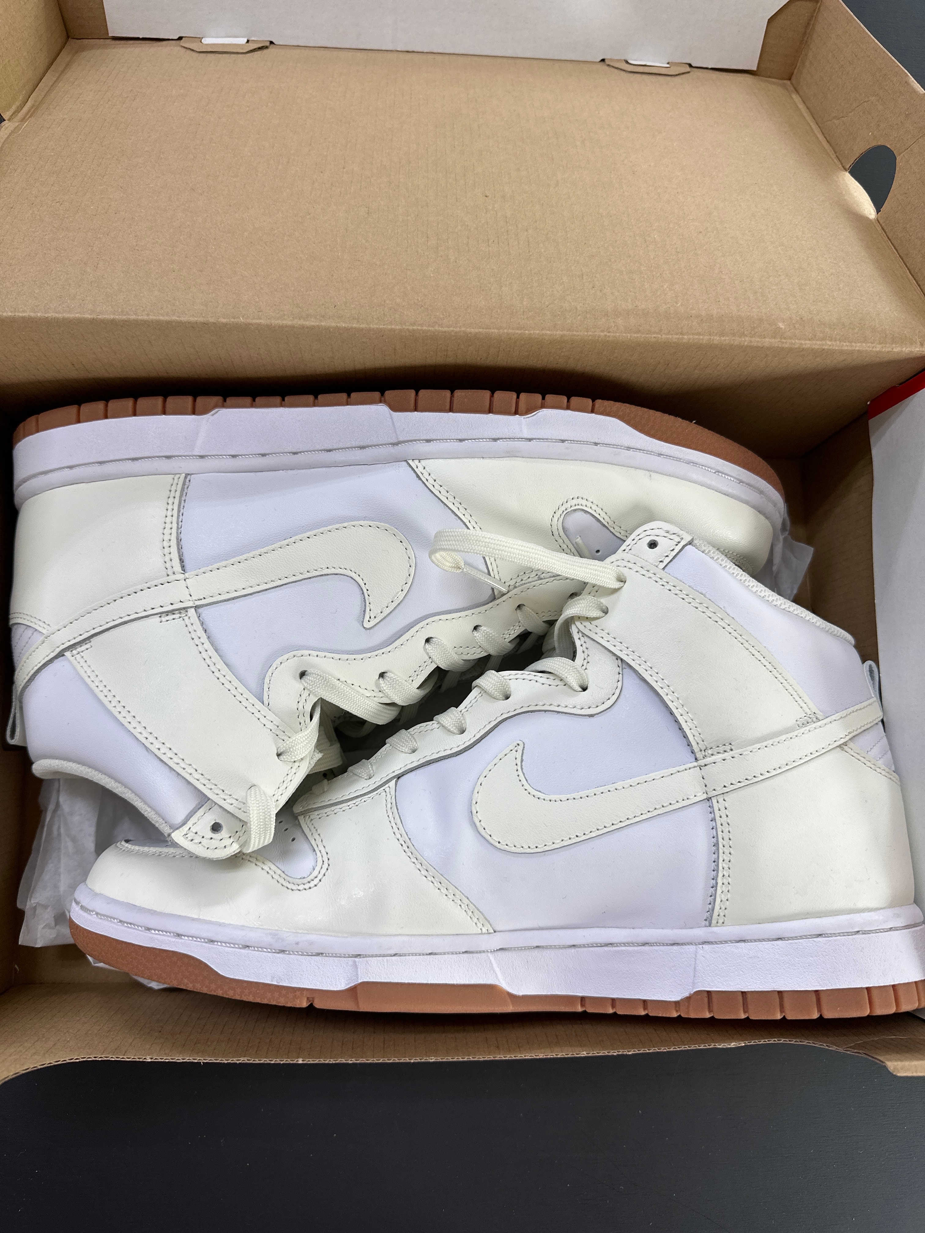 Nike Women's Dunk High "Sail/White-Gum"
