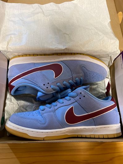 Nike SB Dunk Low Pro "Philadelphia Phillies/Valor Blue and Team Maroon"