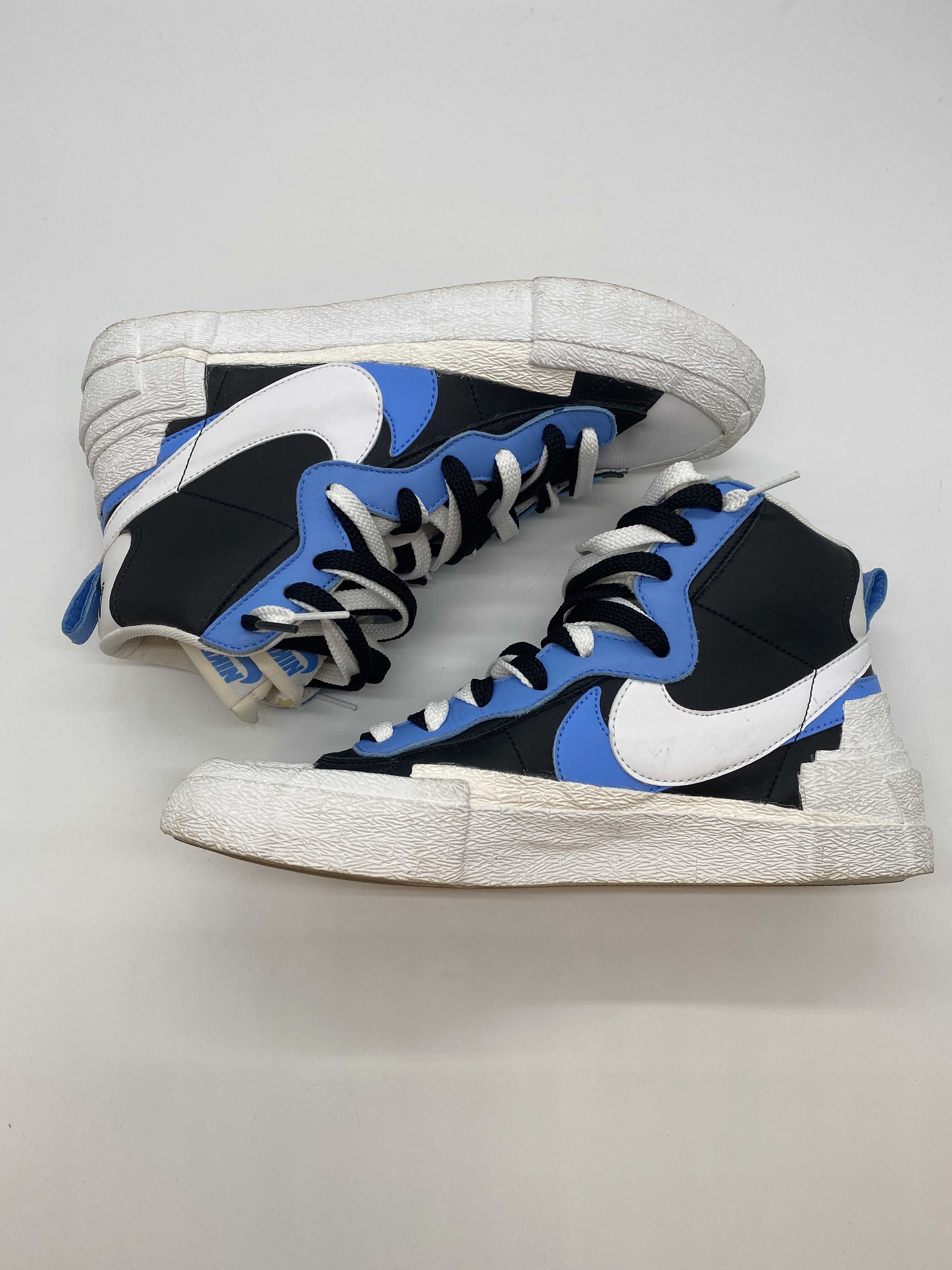 sacai × NIKE BLAZER MID "BLACK / BLUE"