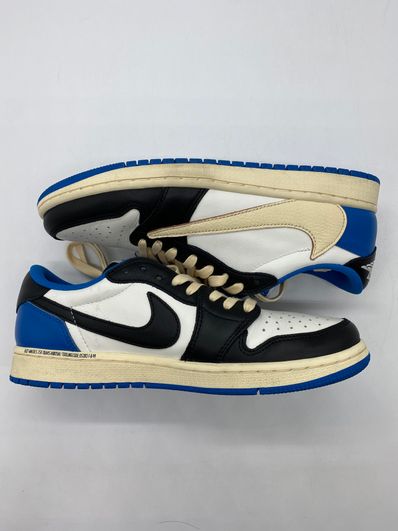Travis Scott × fragment design × Nike Air Jordan 1 Low OG SP "Military Blue"