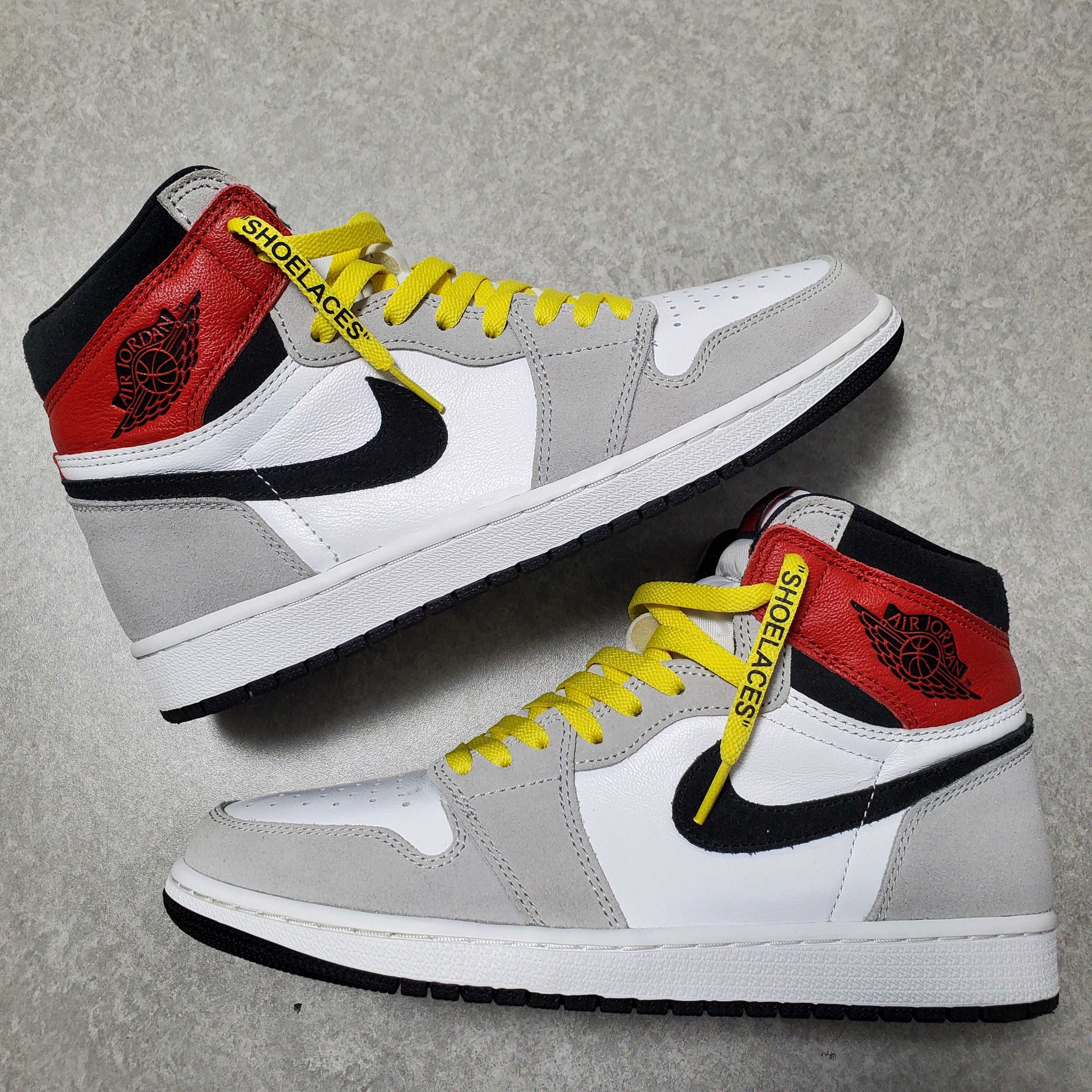 Nike Air Jordan 1 High OG "White/Black/Light Smoke Grey"