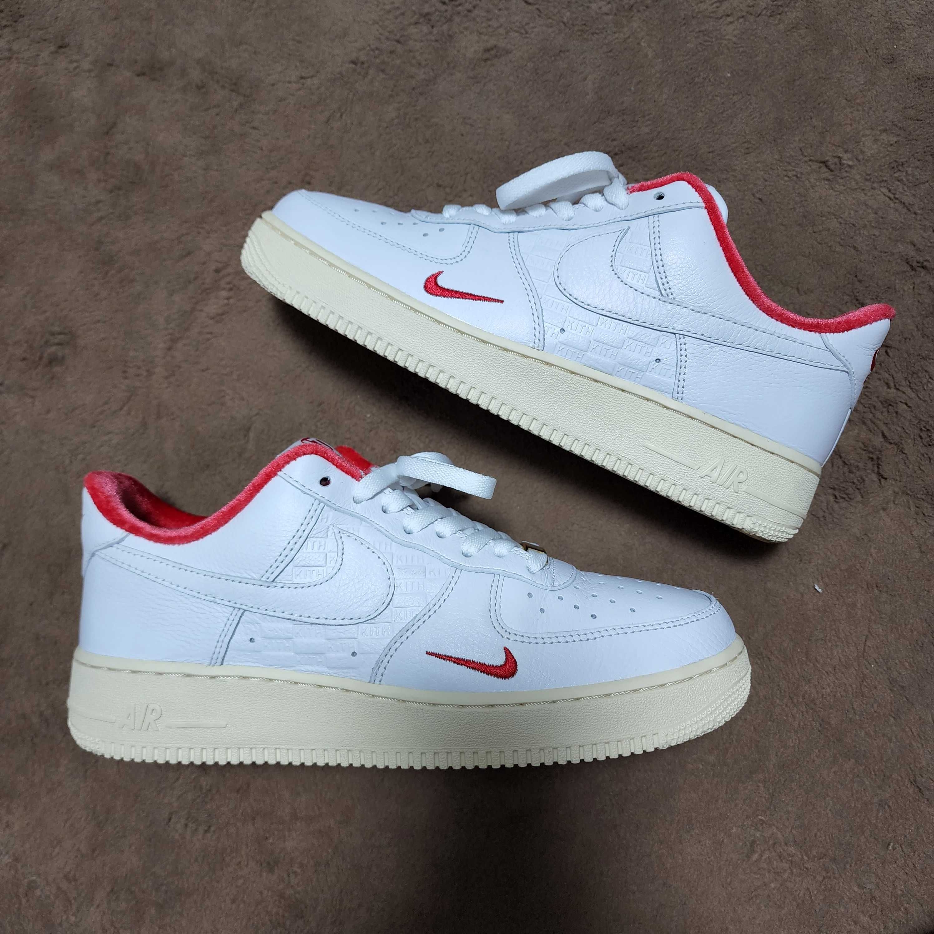 KITH × Nike Air Force 1 Low "White/Red"