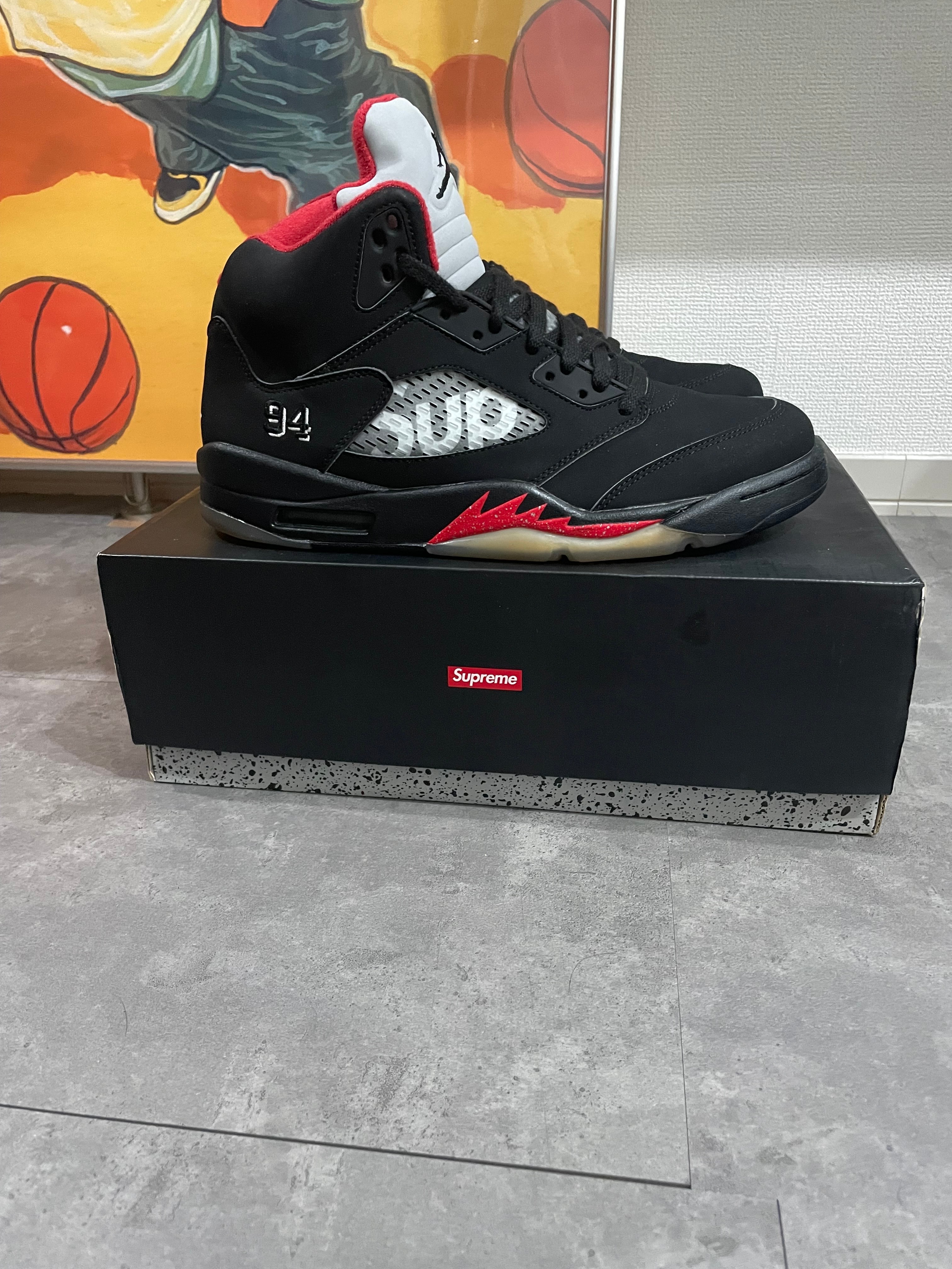 Supreme × Nike Air Jordan 5 Retro "Black"