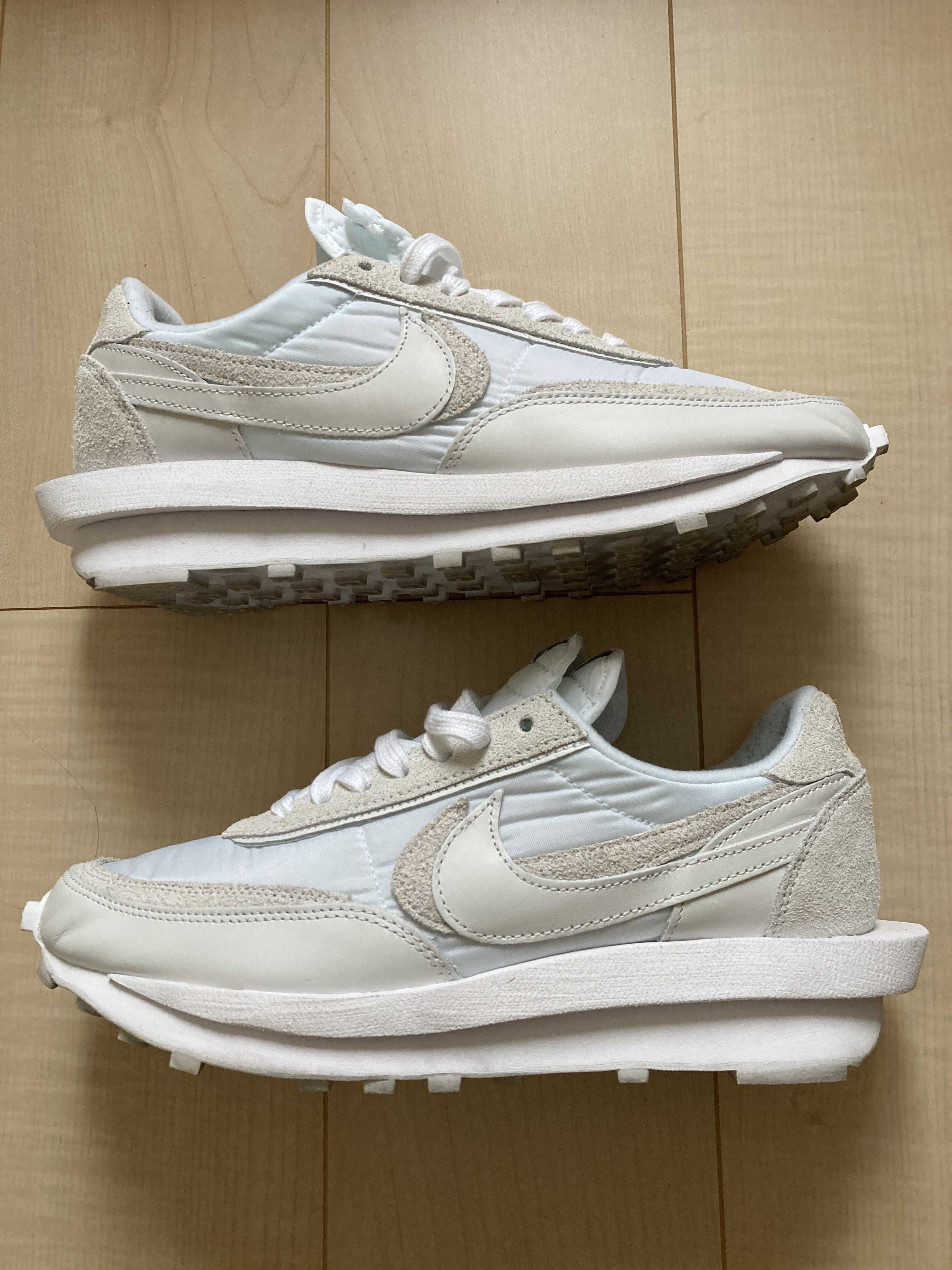 sacai × Nike LDV Waffle "Triple White"