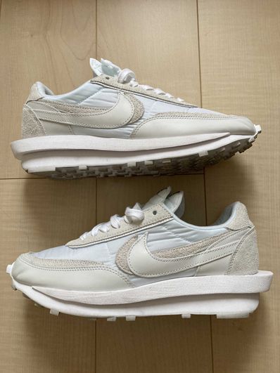 sacai × Nike LDV Waffle "Triple White"