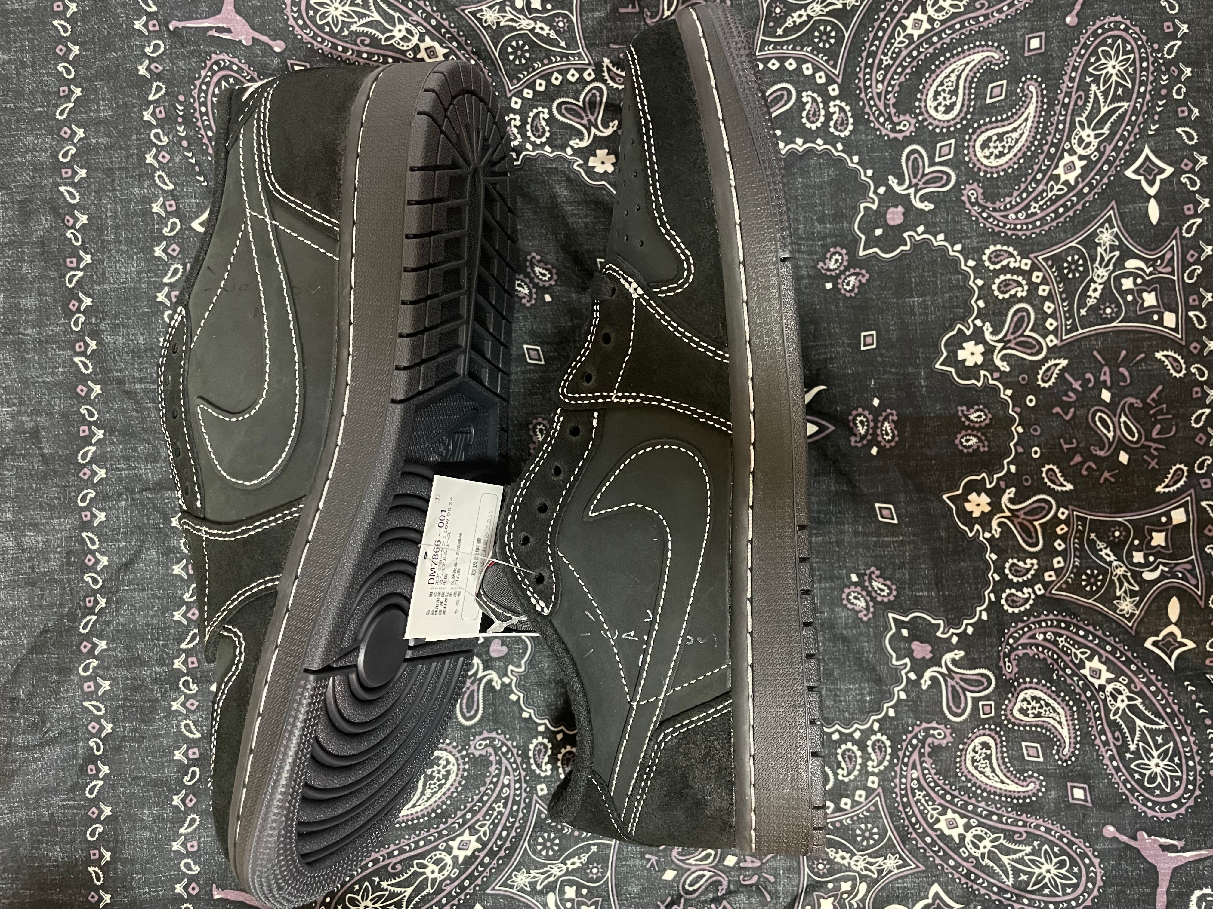 Travis Scott × Nike Air Jordan 1 Low OG SP "Black Phantom"