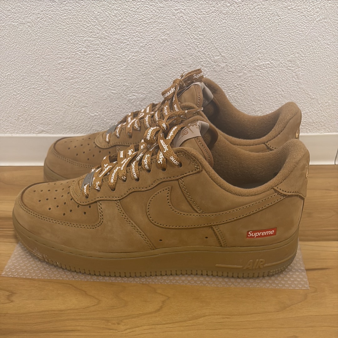 Supreme × Nike Air Force 1 Low "Flax/Wheat"