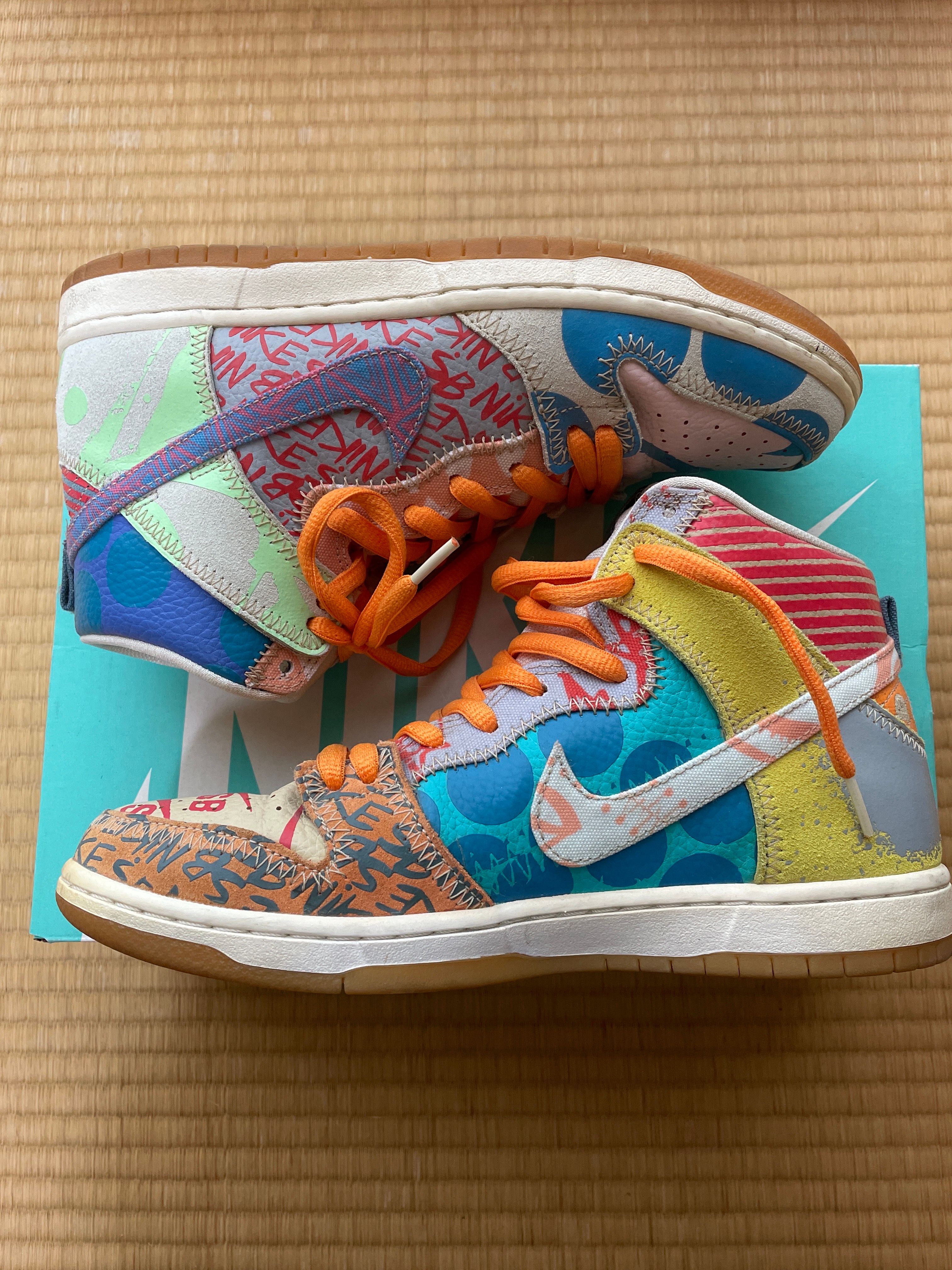 THOMAS CAMPBELL × Nike SB Dunk High "Ice Jade/Circuit Orange-Sail"