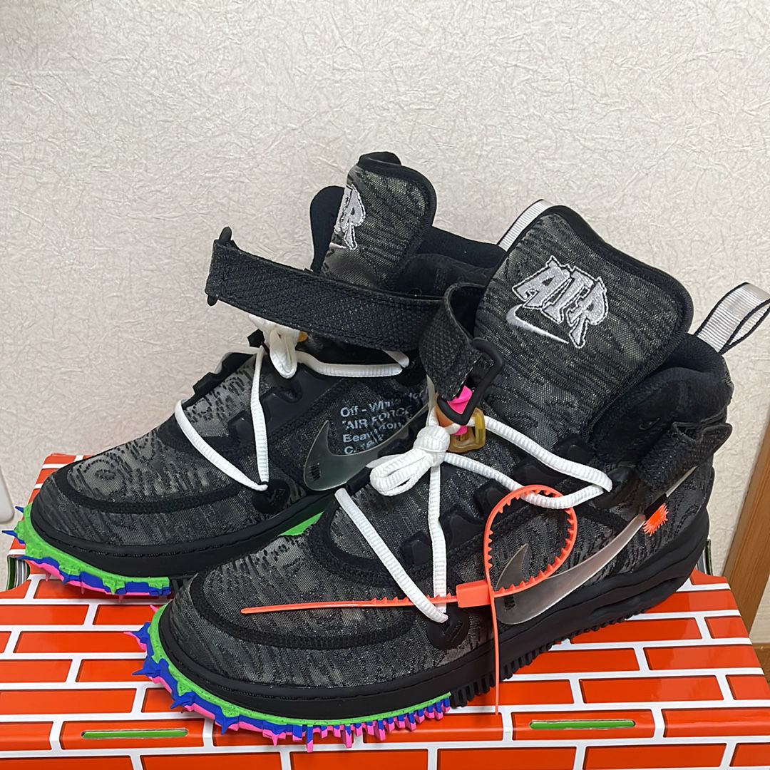 Off-White × Nike Air Force 1 Mid "Black"