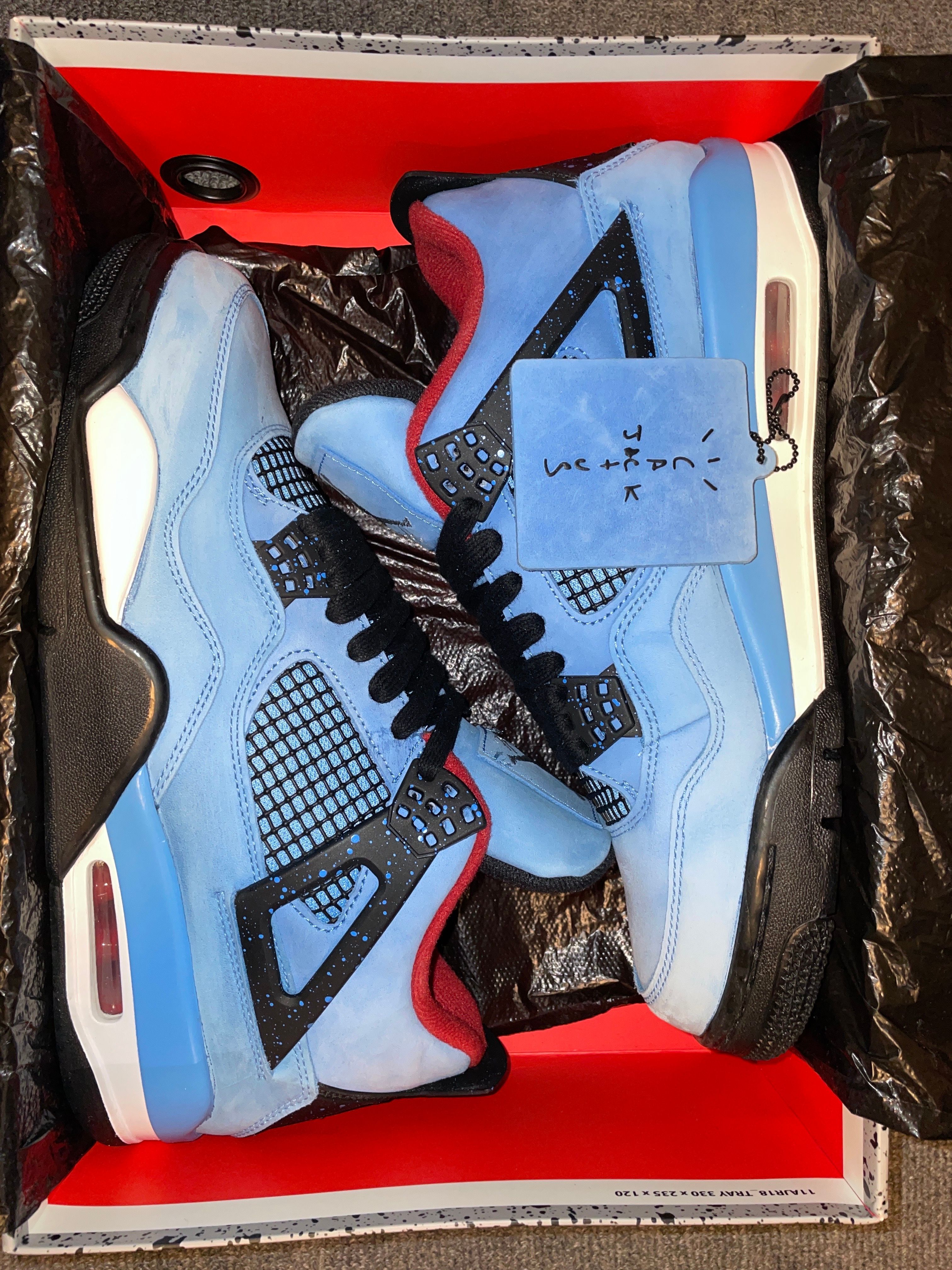 Travis Scott × Nike Air Jordan 4 Retro Cactus Jack "University Blue"