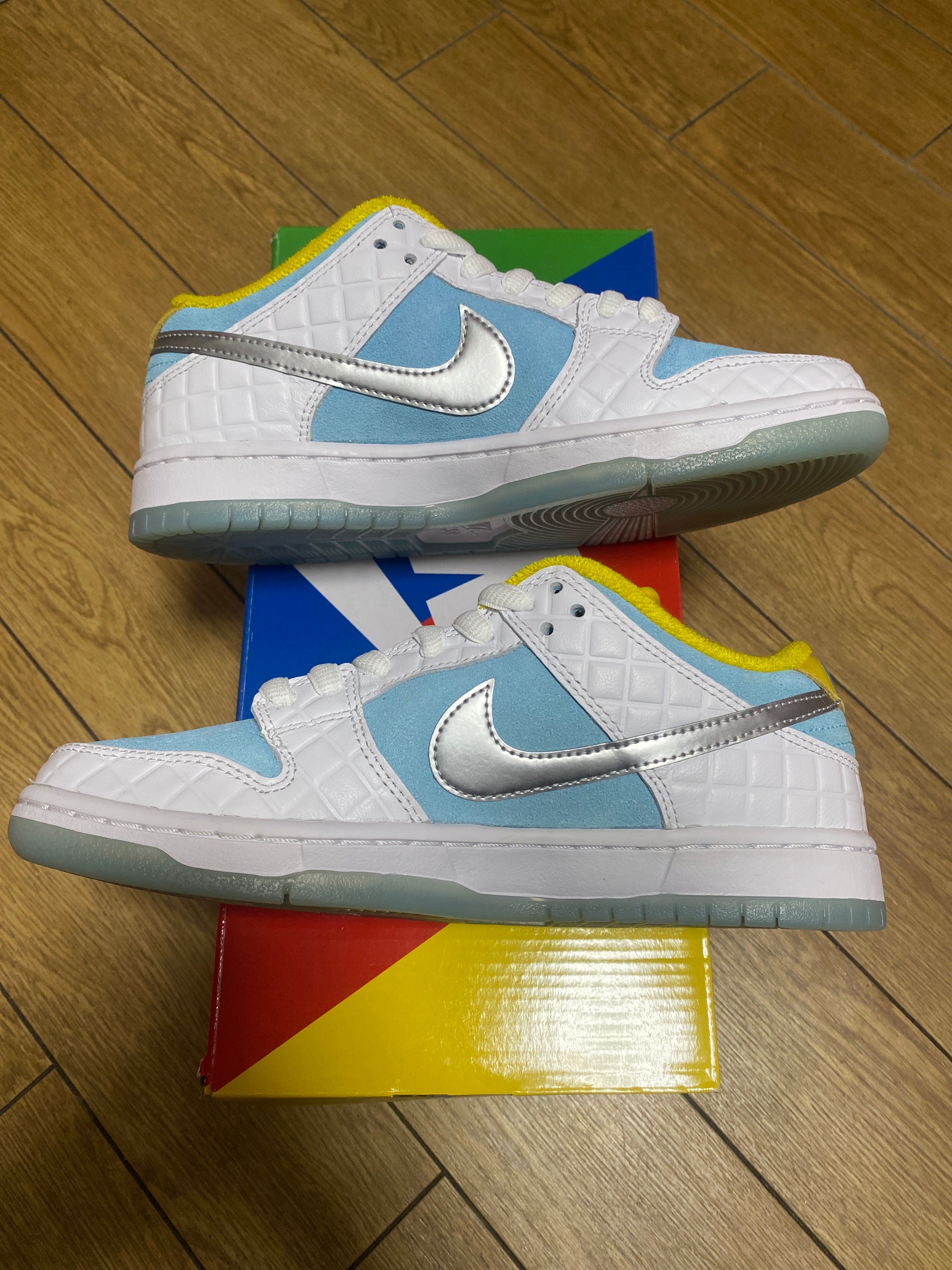 FTC × Nike SB Dunk Low "White/Blue"