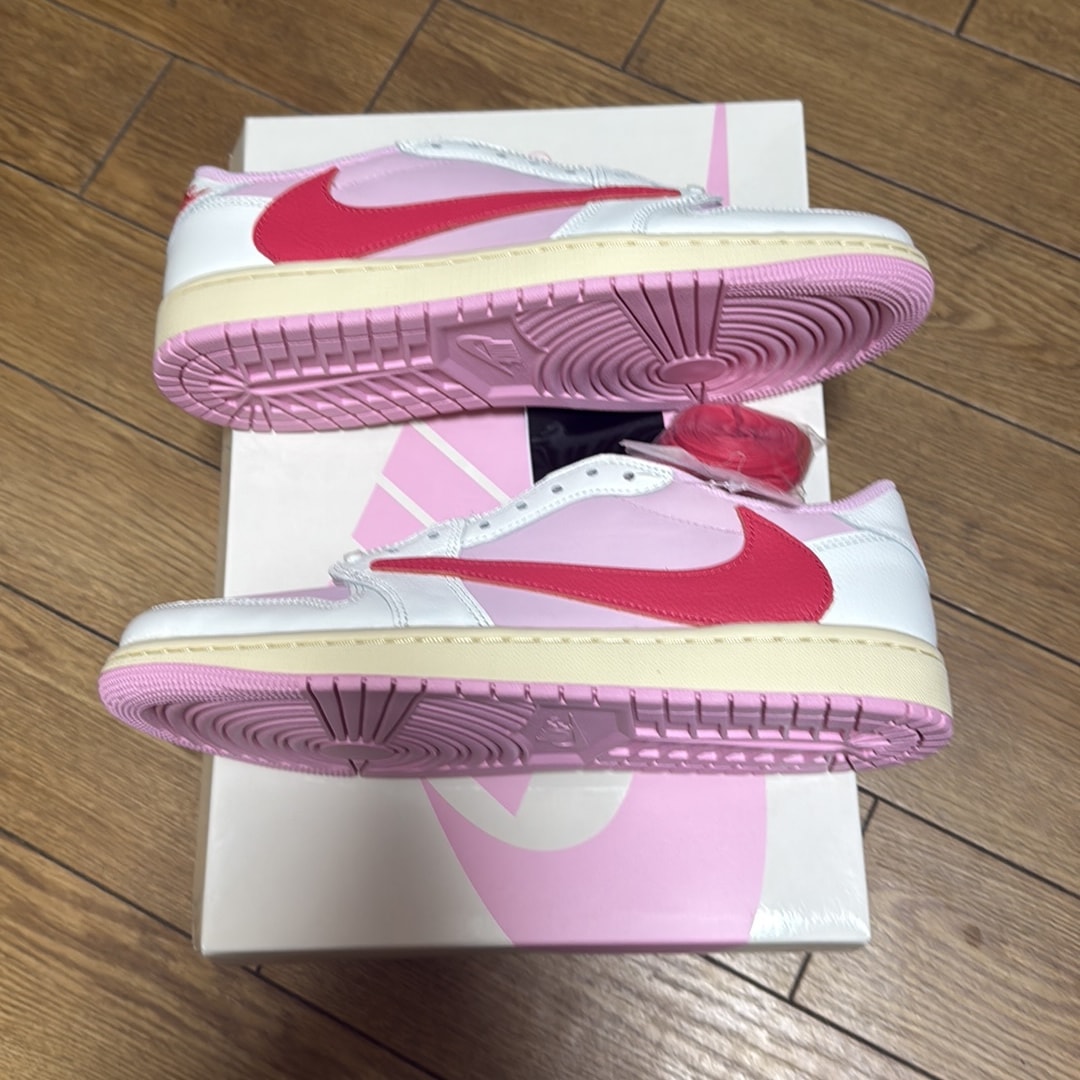 Travis Scott × Nike Air Jordan 1 Retro Low OG "Sail/Tropical Pink"