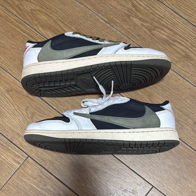 Travis Scott × Nike Women's Air Jordan 1 Low OG "Medium Olive"