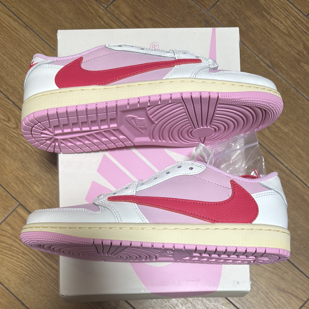 Travis Scott × Nike Air Jordan 1 Retro Low OG "Sail/Tropical Pink"