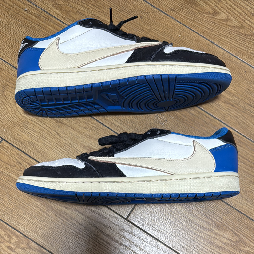 Travis Scott × fragment design × Nike Air Jordan 1 Low OG SP "Military Blue"