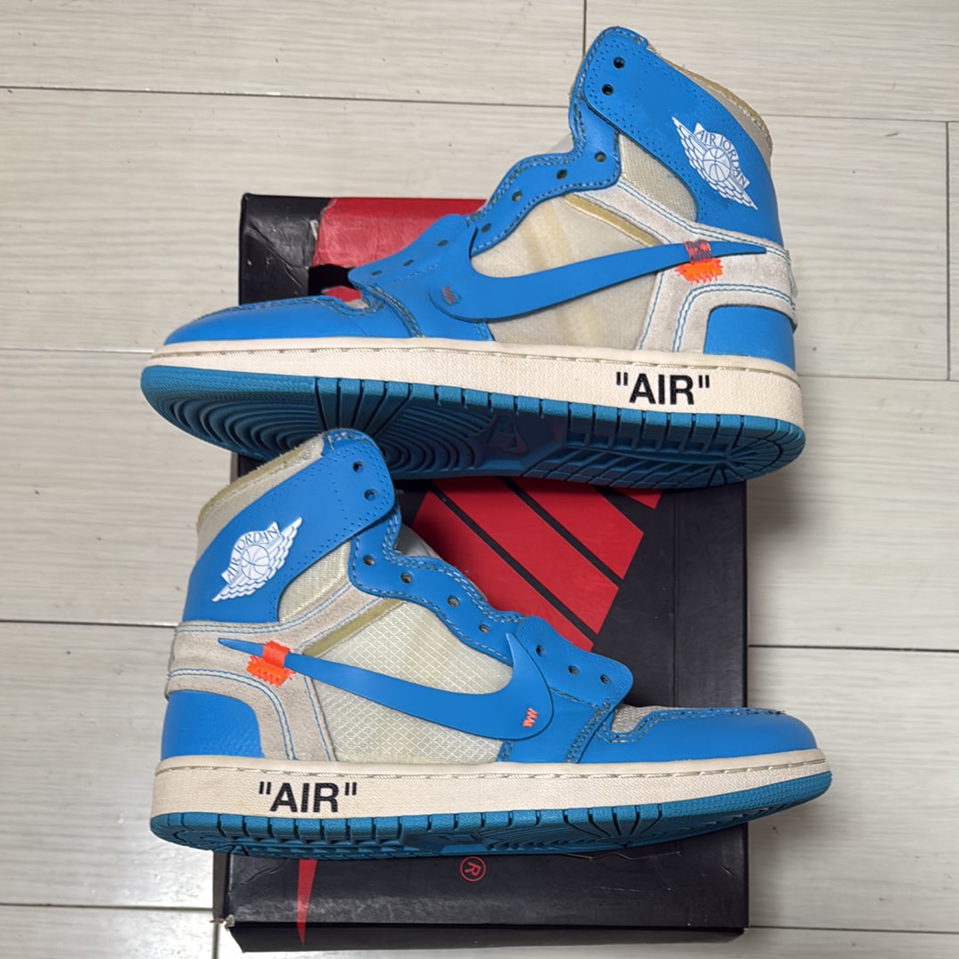 Off-White × Nike Air Jordan 1 High UNC 