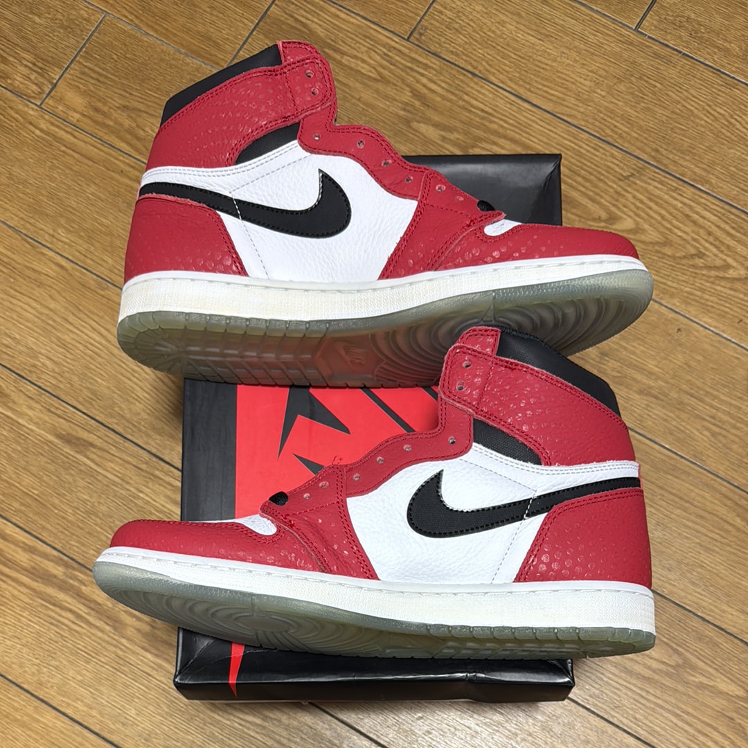 Spiderman × Nike Air Jordan 1 Origin Story "Gym Red/White/Photo Blue/Black"
