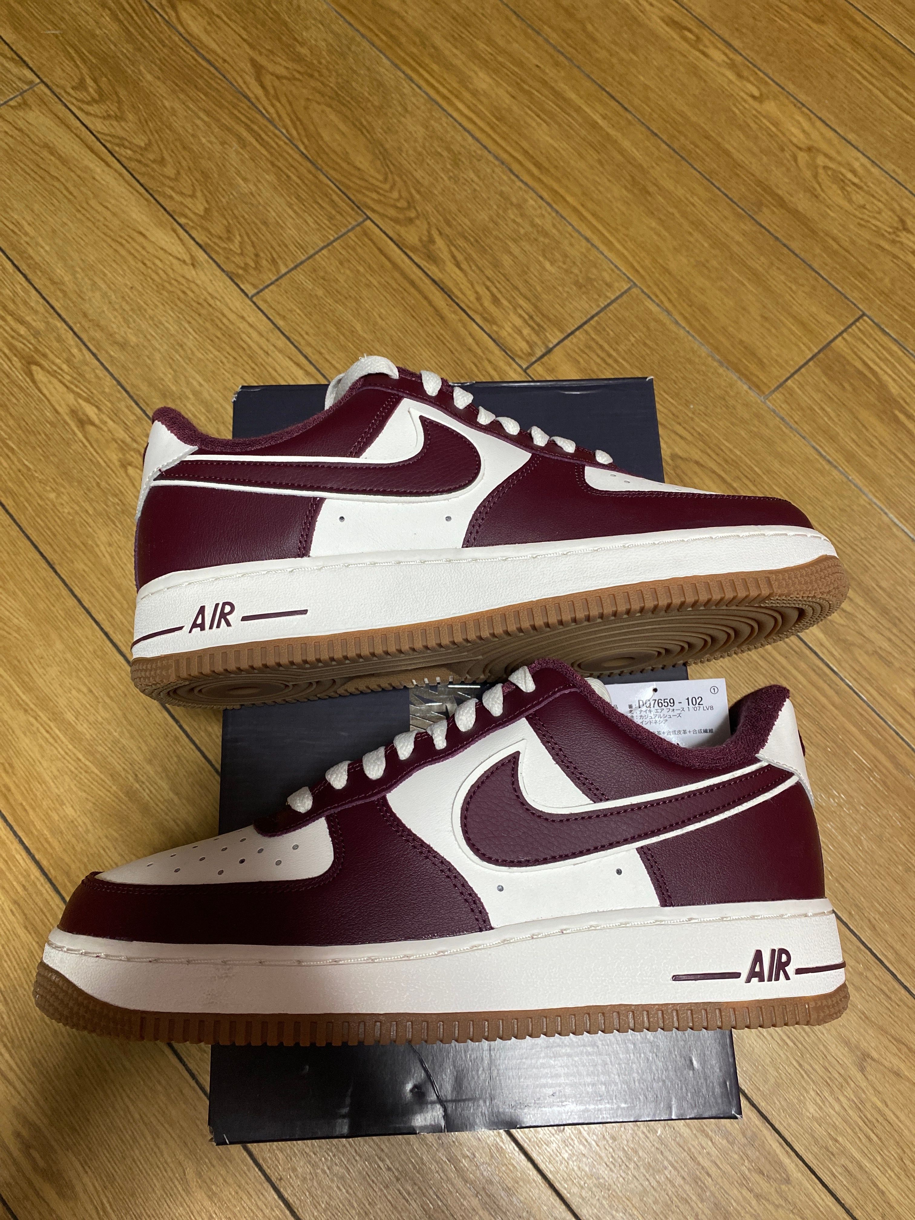 Nike Air Force 1 Low College Pack "Burgundy/White"