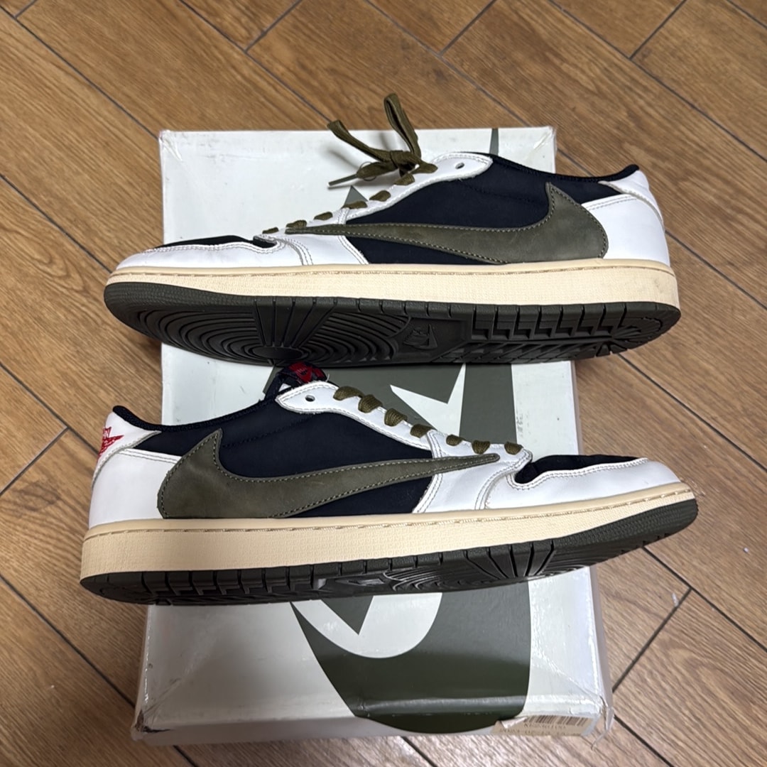Travis Scott × Nike Women's Air Jordan 1 Low OG "Medium Olive"