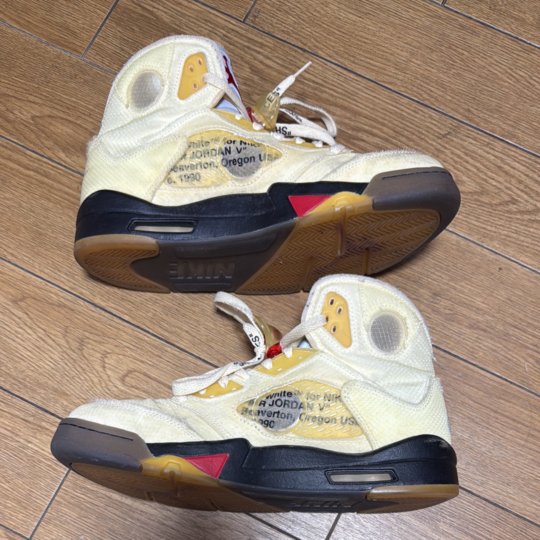 Off-White × Nike Air Jordan 5 "Sail"