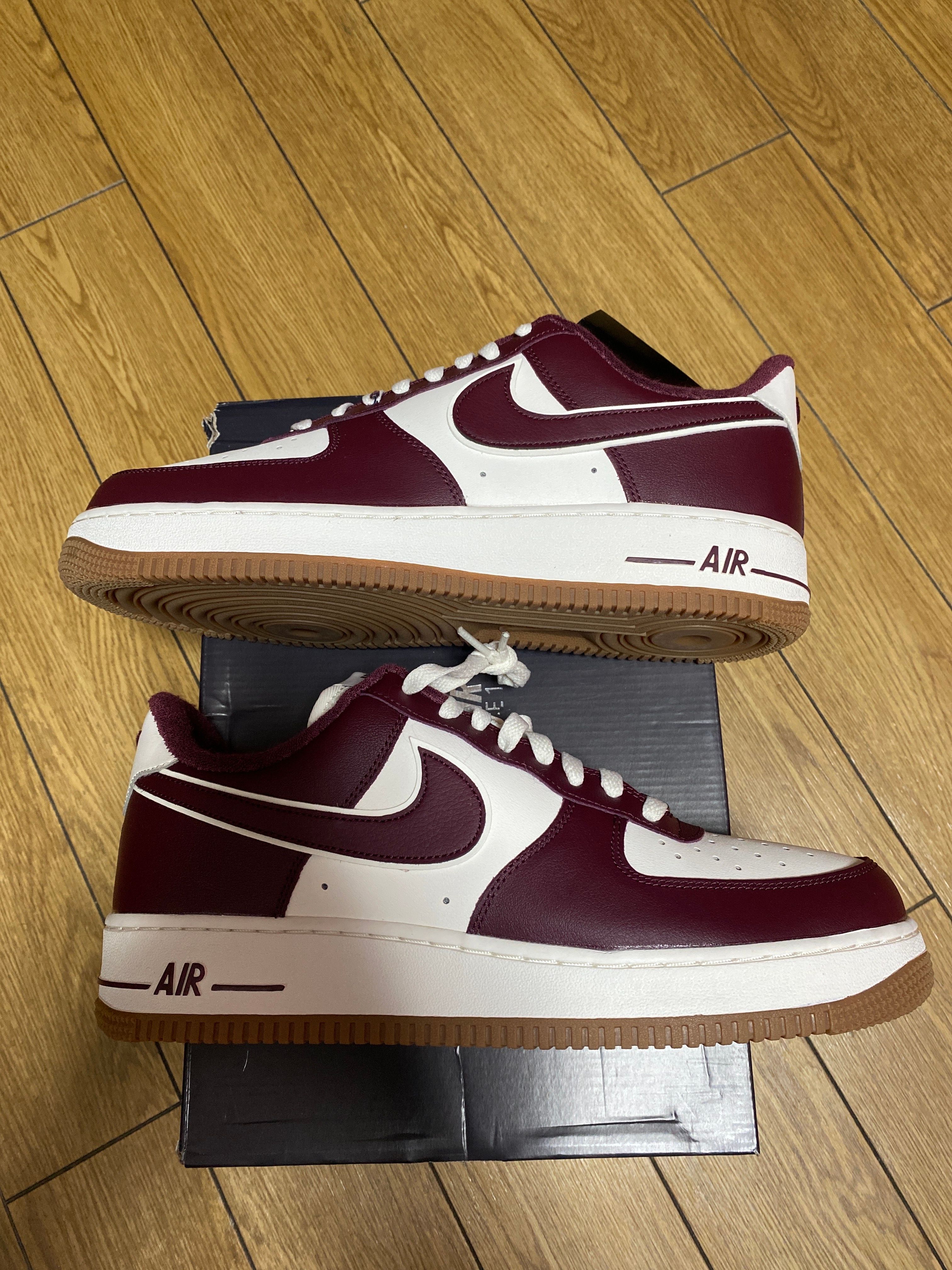 Nike Air Force 1 Low College Pack "Burgundy/White"