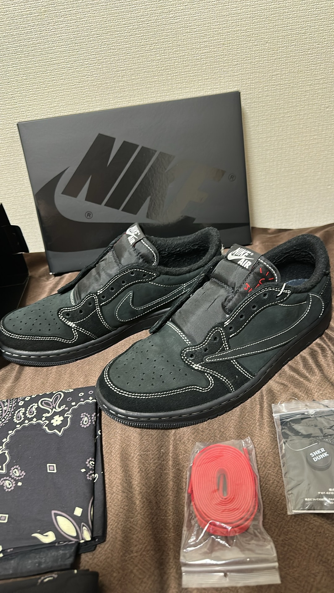 Travis Scott × Nike Air Jordan 1 Low OG SP "Black Phantom"